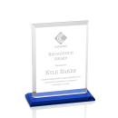 Denison Blue  Rectangle Crystal Award