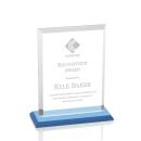 Denison Sky Blue Rectangle Crystal Award