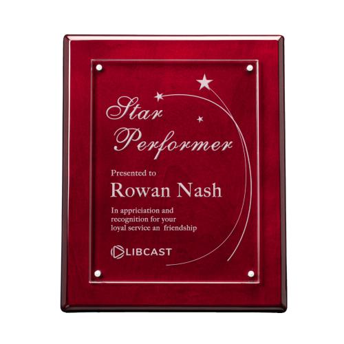 Corporate Awards - Award Plaques - Sedum Plaque - Rosewood