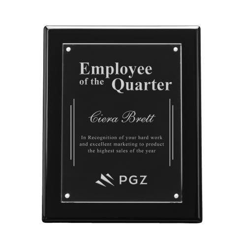 Corporate Awards - Award Plaques - Sedum Plaque - Black 