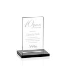 Heathrow Black  Rectangle Crystal Award