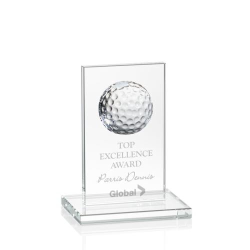 Corporate Awards - Sports Awards - Golf Awards - Sarnia Golf Clear Rectangle Crystal Award
