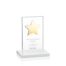 Dallas White/Gold Star Crystal Award