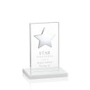 Dallas White/Silver Star Crystal Award