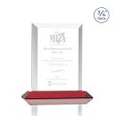 Harrington Red  Rectangle Crystal Award