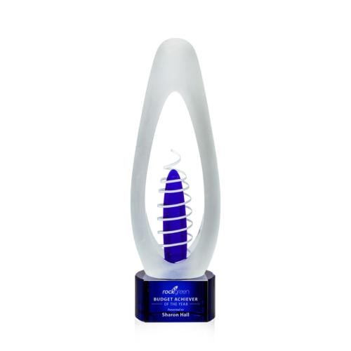 Corporate Awards - Modern Awards - Aspetti Blue Glass Award