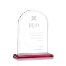 Bridgeport Red Arch & Crescent Crystal Award