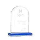 Bridgeport Sky Blue Arch & Crescent Crystal Award