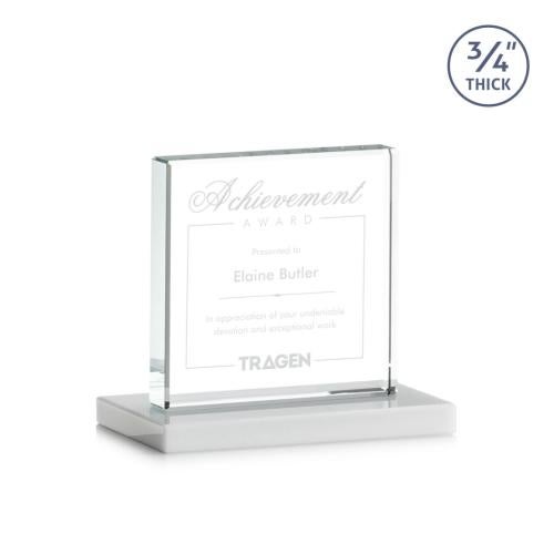 Corporate Awards - Crystal Awards - Terra White  Crystal Award