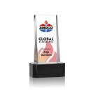 Milnerton Full Color Black on Base Obelisk Crystal Award
