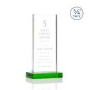 Arizona Green  Rectangle Crystal Award