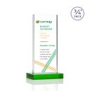 Arizona Full Color Green Rectangle Crystal Award