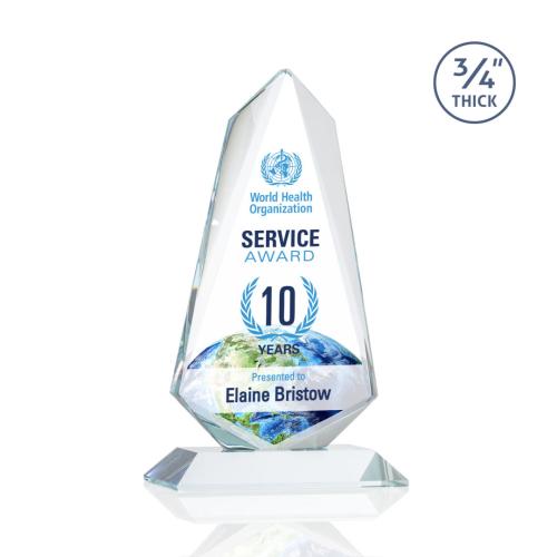 Corporate Awards - Full Color Awards - Sheridan Full Color Clear Abstract / Misc Crystal Award