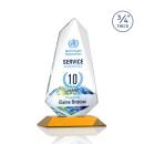 Sheridan Full Color Amber Peak Crystal Award