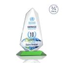 Sheridan Full Color Green  Peak Crystal Award