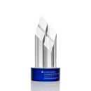 Overton Blue  Obelisk Crystal Award
