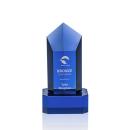 Jolanda Blue/Blue  on Base Obelisk Crystal Award
