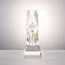 President Full Color Clear on Base Obelisk Crystal Award