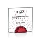 Entwhistle Full Color Red  Crystal Award