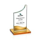Eden Full Color Amber Peak Crystal Award