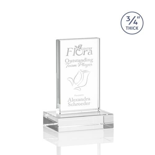 Corporate Awards - Crystal Awards - Hathaway Clear Rectangle Crystal Award