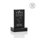 Hathaway Black  Rectangle Crystal Award