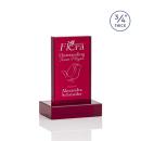 Hathaway Red  Rectangle Crystal Award