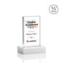 Holmes Full Color White Rectangle Crystal Award