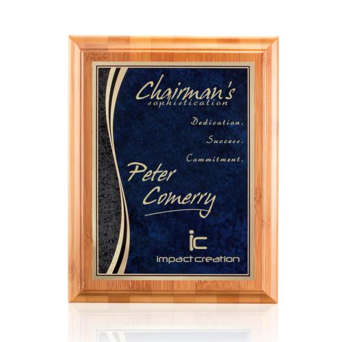 Corporate Awards - Eco Friendly Awards - Bamboo/Finch - Blue 