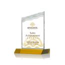 Oakwood Full Color Amber Peak Crystal Award