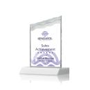 Oakwood Full Color White Peak Crystal Award