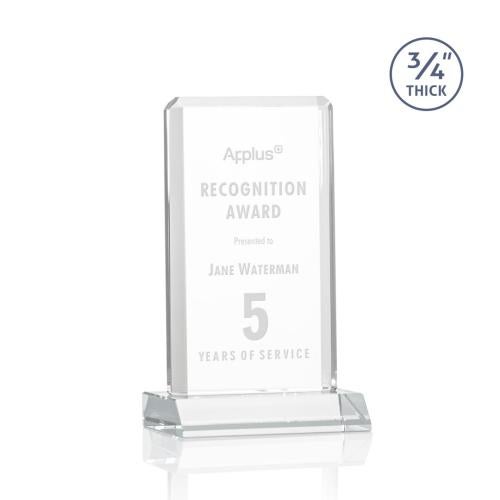 Corporate Awards - Crystal Awards - Southport Clear Rectangle Crystal Award