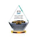 Canton Full Color Amber Crystal Award