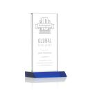 Bolton Blue Rectangle Crystal Award