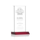 Bolton Red  Rectangle Crystal Award