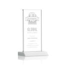 Bolton White Rectangle Crystal Award