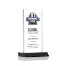 Bolton Full Color Black  Rectangle Crystal Award