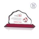 Petersen Full Color Red  Crystal Award