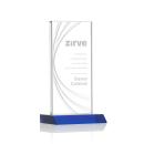 Hawkins Liquid&trade; Blue Rectangle Crystal Award