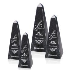 Marble Black Obelisk Stone Award - Award Plaques