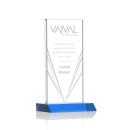 Seaford Liquid&trade;  Sky Blue  Rectangle Crystal Award