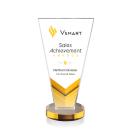 Burney Full Color Amber Crystal Award