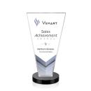 Burney Full Color Black Crystal Award