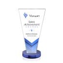 Burney Full Color Blue Crystal Award