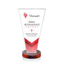 Burney Full Color Red Crystal Award