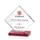 Wellington Full Color Red  Crystal Award