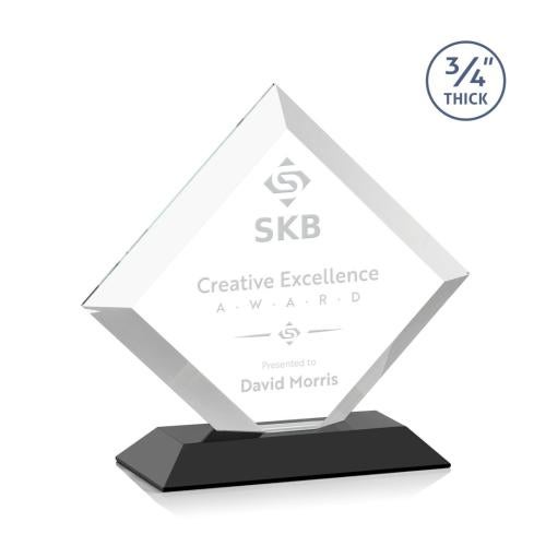 Corporate Awards - Crystal Awards - Belaire Black Crystal Award