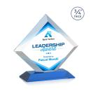 Belaire Full Color Sky Blue Crystal Award