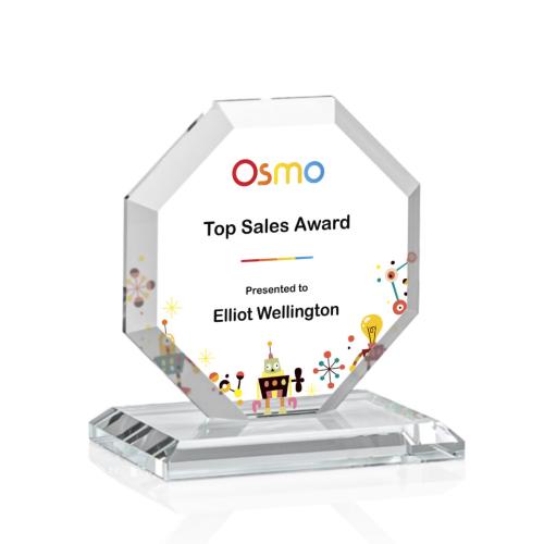 Corporate Awards - Full Color Awards - Leyland Full Color Starfire Crystal Award