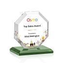 Leyland Full Color Green Crystal Award